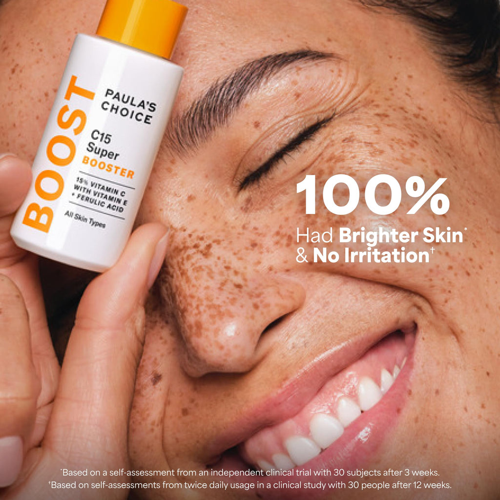 Paula's Choice BOOST C15 Super Booster 15% Vitamin C Face Serum | Daily Serum with Vitamin E & Ferulic Acid for Discoloration & Glow, Fragrance-Free