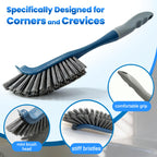 3 Pack Hard Bristle Scrub Brush Set, Cleaning Brush Designed for Cleaning Shower, Bathroom Faucets, Tile Grout, Sink Edges, Around Toilets, and Hard to Reach Corners and Crevices