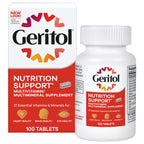 Geritol Multivitamin Supplement, 27 Essential Vitamins & Minerals, 100 Tabs | Daily support for adults, multivitamin tablets with 27 essential vitamins and minerals, gluten-free, non-GMO