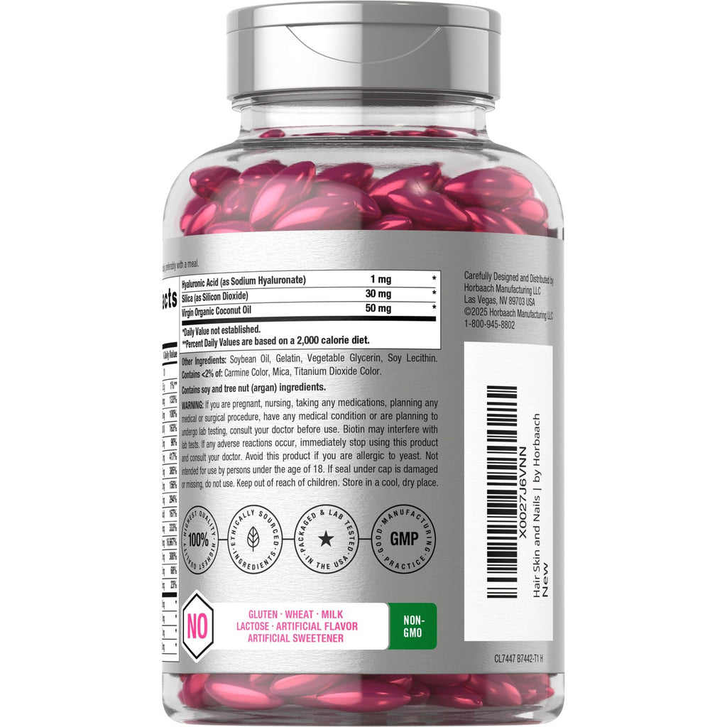 Horbäach Hair Skin and Nails Vitamins | 300 Softgels