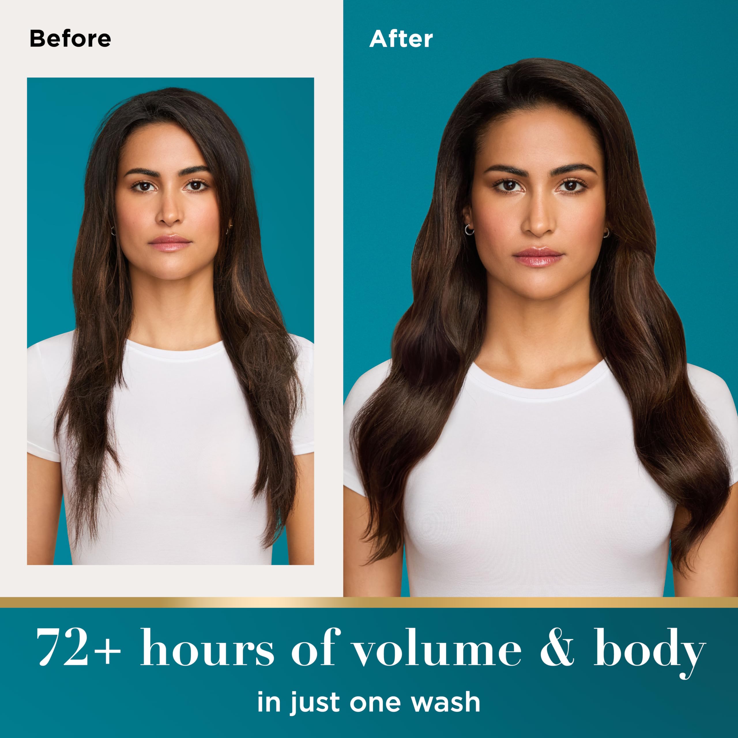 OGX Thick & Full + Biotin & Collagen Shampoo & Conditioner, 2 x 13 fl. oz | Shampoo & Conditioner Set, For Fine & Thinning Hair, Gives Volume & Body, Sulfate-Free, Nutrient-Infused, With Vitamin B7