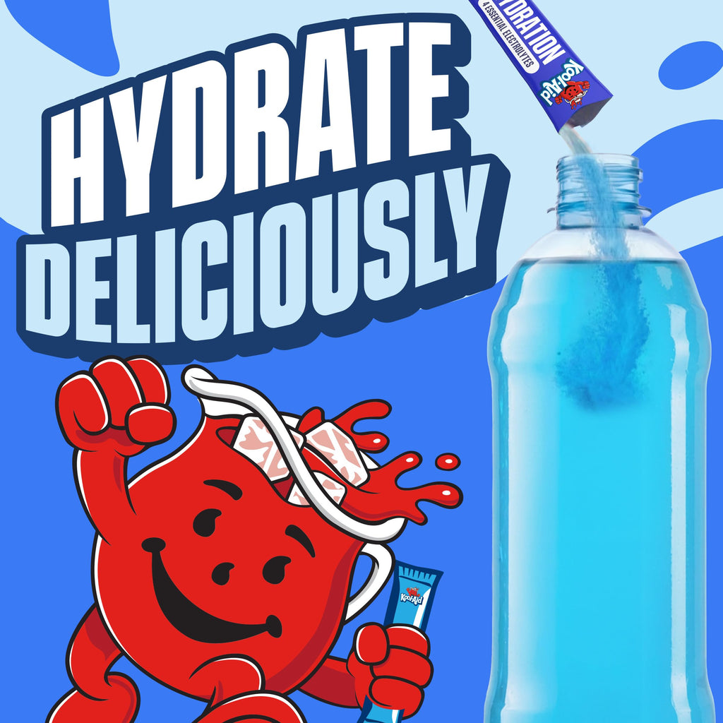 Kool-Aid Hydration Drink Mix, 6 Packets, Blue Raspberry Lemonade, 1.32 oz