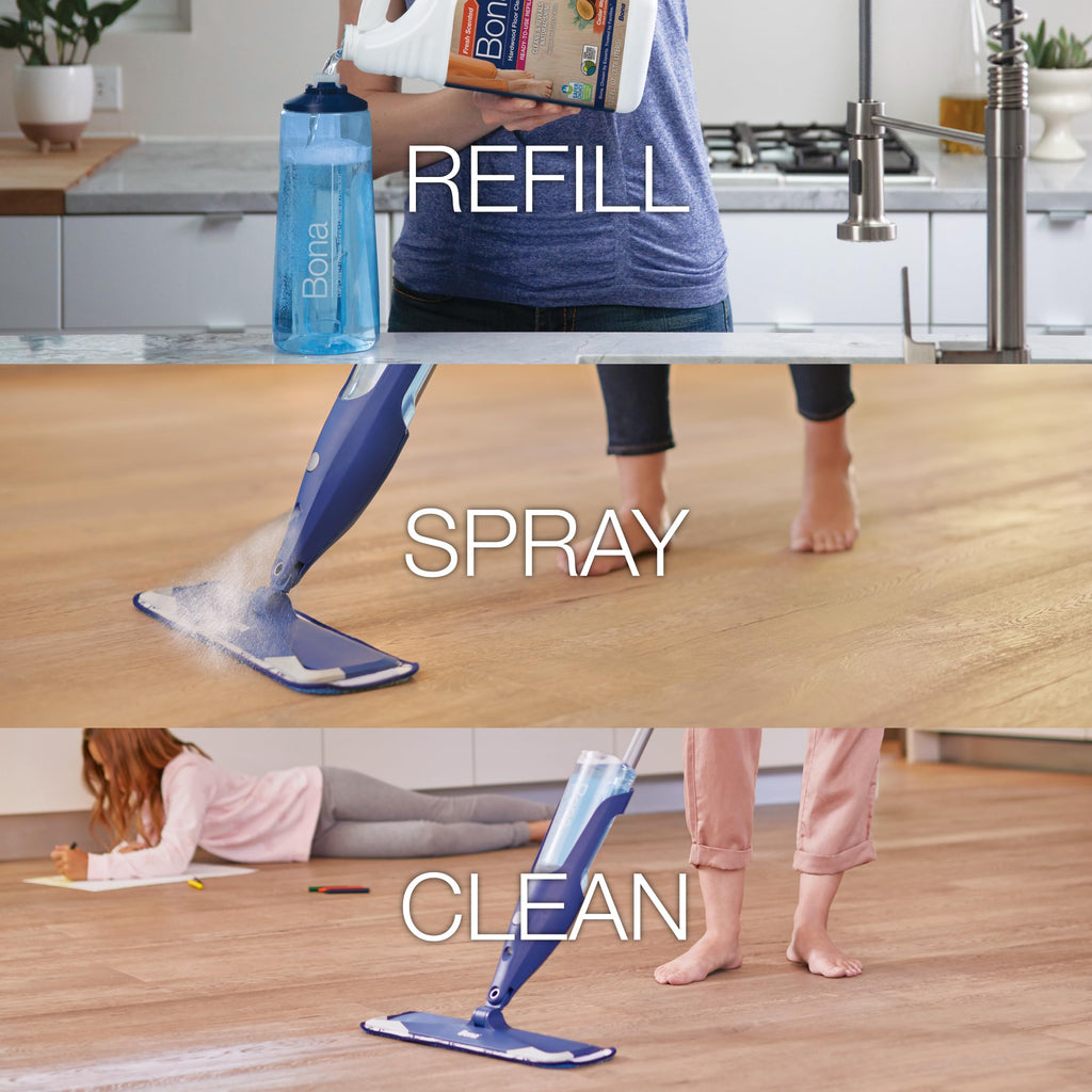 Buy now Bona Hardwood Floor Cleaner Refill - 64 fl oz - Cedar Wood - Refill Spray Mops and Spray Bottles - Residue-Free Floor Cleaning Solution for Hardwood Floors at indiglob india