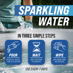 5-in-1 Hot Tub Weekly Care - Water Clarifier and Conditioner for Sparkling Soft Spa Water, Safe on Hot Tub Surfaces and Components, for Acrylic, Inflatable, Portable, Hard Shell Spas - 4 Pouches