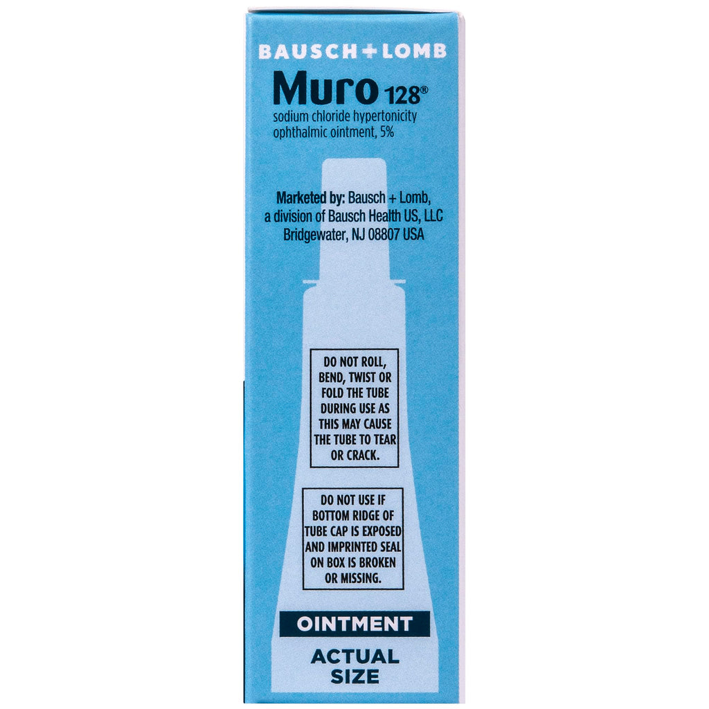 Bausch + Lomb Muro 128 5% Sodium Chloride Eye Ointment Twin Pack 2x3.5g