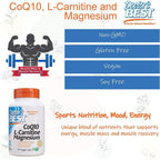 Buy now Doctor's Best Coq10/l-Carnitine/Magnesium Unique Blend, Supports Energy, Muscle Mass & Muscle Recovery, Veggie Caps, 90Count at indiglob india
