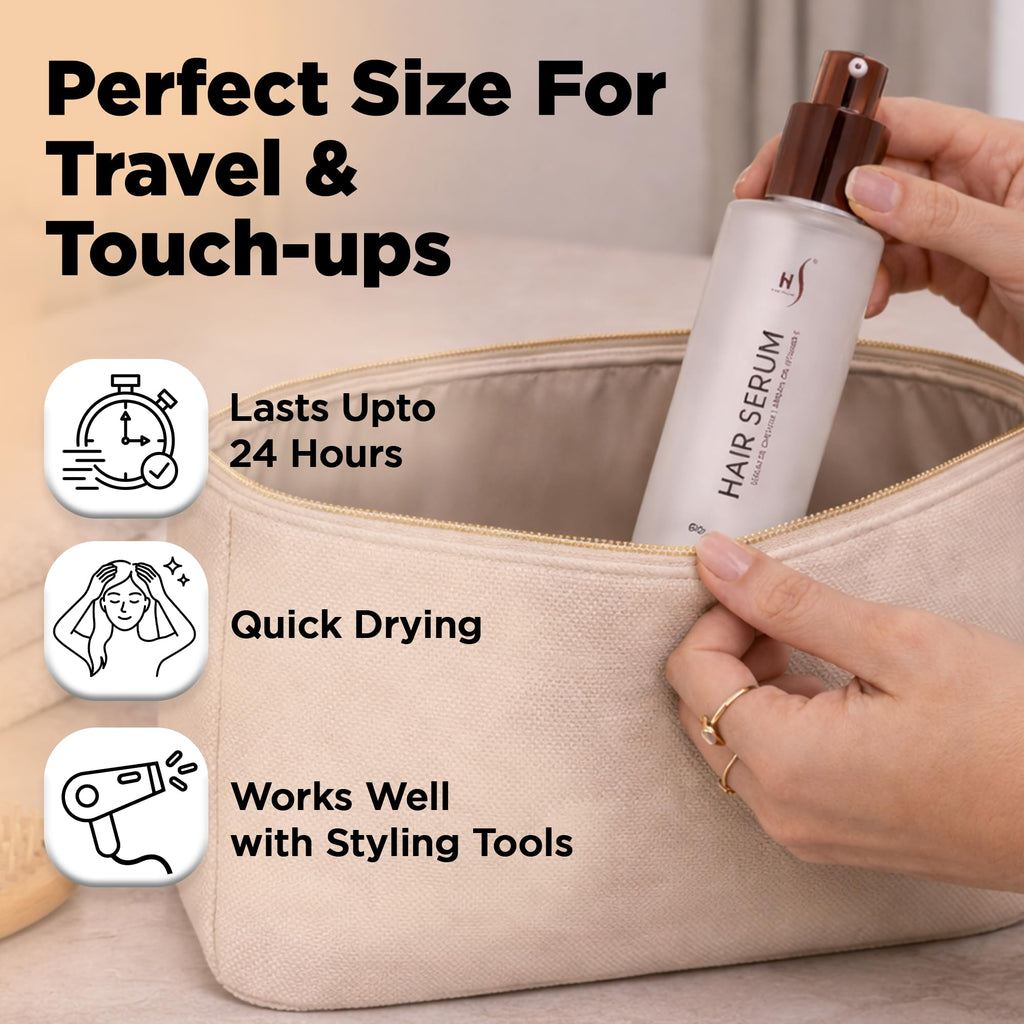 HerStyler Argan Oil Hair Serum - for Frizz, Straightening, Styling & Shine | Hair Repair Serum for Frizzy & Damaged Hair - Lightweight - Hydrating - Fast Absorbing - For Thicker, Fuller Hair - 1 Pack
