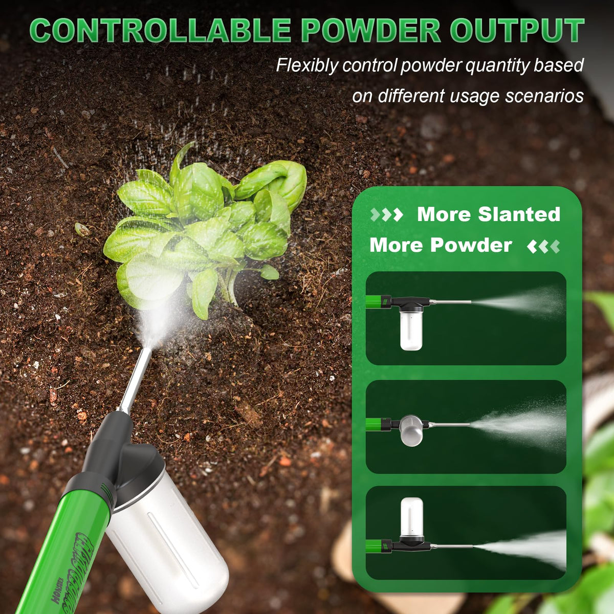 Diatomaceous Earth Duster, Powder Duster - Reach Up to 4 FT