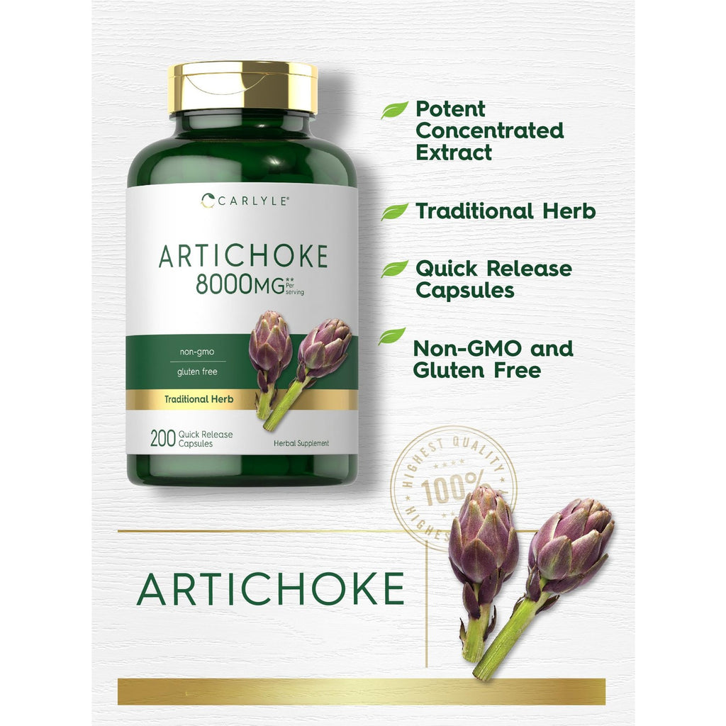 Carlyle Artichoke Extract Capsules | 200 Count