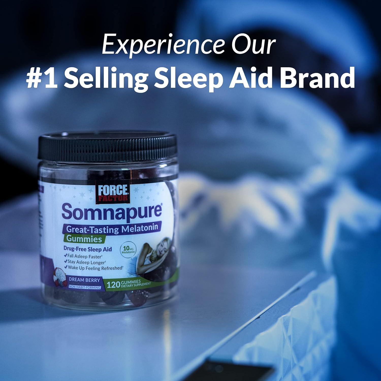 Buy now Force Factor Somnapure Drug-Free Sleep Aid for Adults for Occasional Sleeplessness with Melatonin & Valerian, Non-Habit-Forming Sleeping Pills, Fall Asleep Faster, Wake Up Refreshed, 60 Tablets at indiglob india