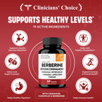 Sangluco Berberine Ceylon Cinnamon Chromium Turmeric Apple Cider Vinegar Bitter Melon Supplement | Supports Healthy Levels Already Within Normal Range | 180 Capsules
