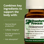 Standard Process Ferrofood, Blood Health & Iron Support, 40 Capsules