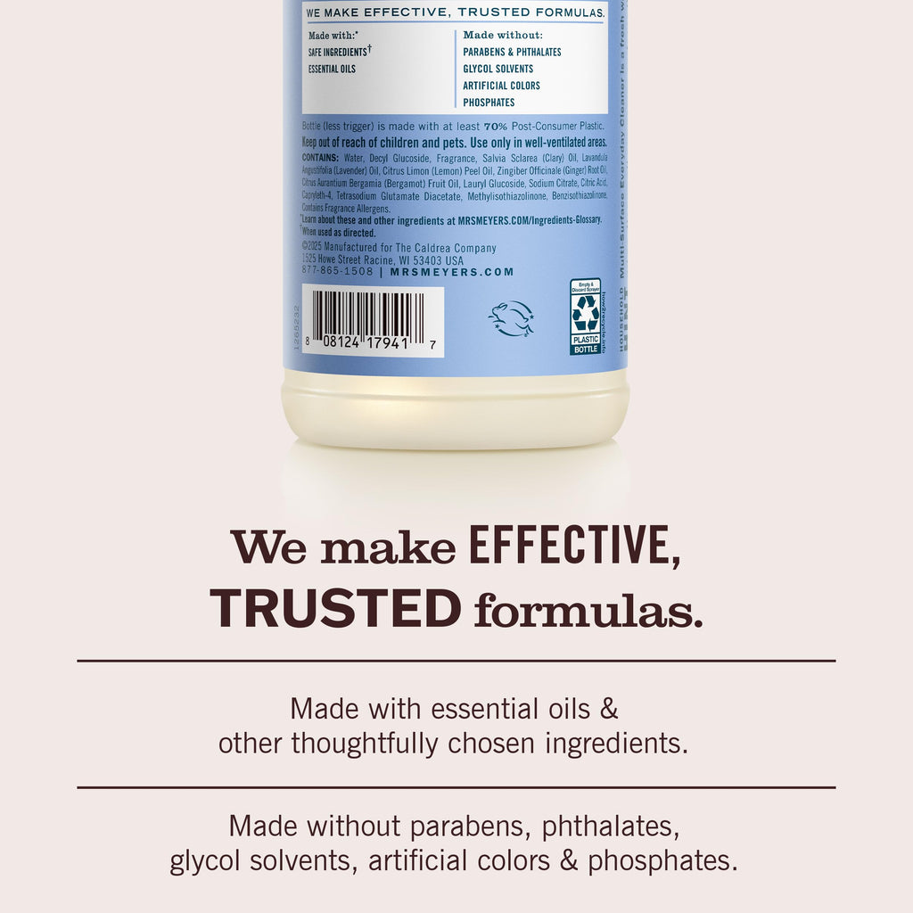 MRS. MEYER'S CLEAN DAY Multi-Surface Cleaner, Bluebell, 16 fl oz