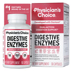 Physician's CHOICE Digestive Enzymes for Bloating & Digestion - Fast-Acting 16 Enzyme Formula with Organic Prebiotics & Probiotics for Gut & Digestive Health - Meal Time Discomfort Relief - 90 CT