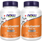 NOW Foods Supplements, L-Glutamine 500 mg, Nitrogen Transporter*, Amino Acid, 120 Veg Capsules