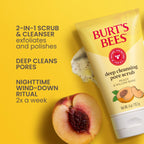 Buy now Burt's Bees Deep Cleansing Pore Scrub with Peach and Willow Bark, 4 Ounces, Pack of 3 at indiglob india