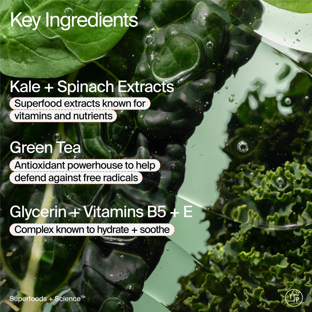 Buy now Youth To The People Superfood Facial Cleanser - Kale + Green Tea Daily Face Wash, Gentle Makeup Remover, with Soothing Antioxidants for Glowing Skin, pH Balance, Clean Pores, Sulfate-free, Refillable at indiglob india