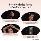 Buy now Kitsch x Star Wars Satin Heatless Hair Curler â€“ Soft Hair Curlers to Sleep In for Heatless Curls Overnight â€“ Overnight Blowout Rods for Women â€“ Hair Styling Tools â€“ Light Side vs Dark Side, 6pc Set at indiglob india