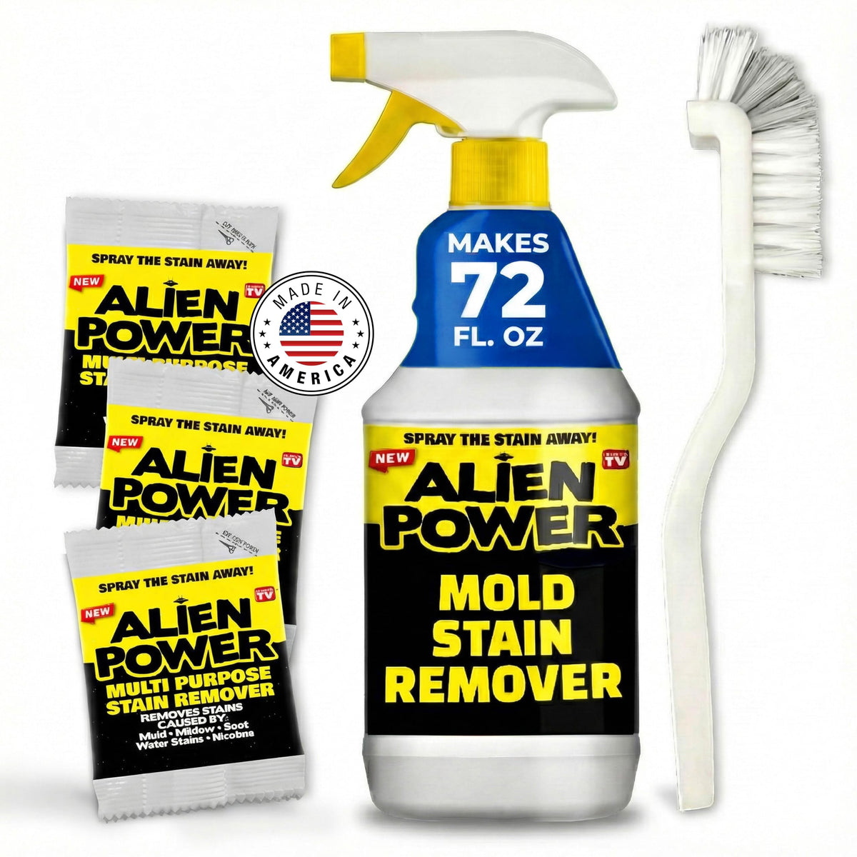 ALIEN POWER No-Scrub Mold Remover Spray for Black Mold & Mildew, 72 Oz.