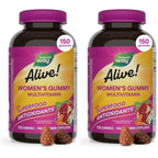 Nature's Way Alive! Women’s Multivitamin Gummy, Vitamins A, C, D3, E, 130ct | Berry Flavored, Daily Chewable Multivitamins for Women, B-Vitamins, Supports Immune, Heart, & Muscle Function*