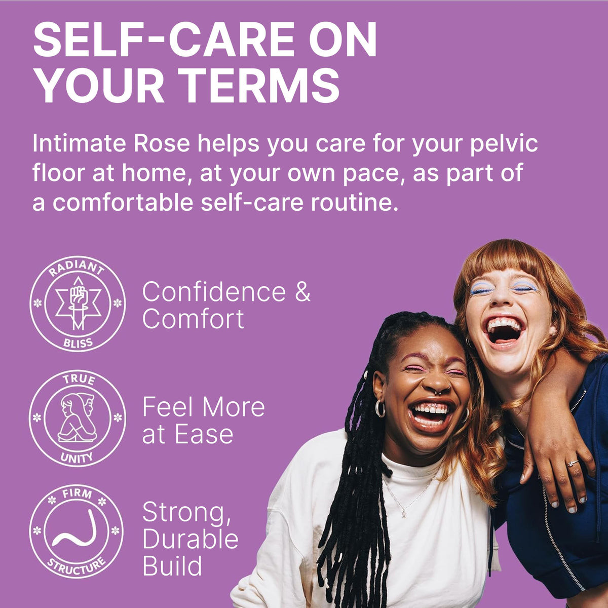 Intimate Rose Non-Vibrating Pelvic Wand, Pelvic Floor Muscle Massager