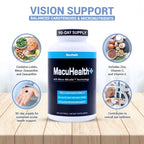 Macuhealth Plus+ Eye Vitamin Supplement for Adults - Lutein & Zeaxanthin | 90 days Supply, Carotenoid Formula, Unflavored Softgels, Meso-Zeaxanthin with Vitamin C & E, Zinc, Balanced carotenoids