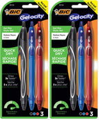 Buy now BIC Gelocity Quick Dry Blue Gel Pens, Medium Point (0.7mm), 12-Count Pack, Retractable Gel Pens With Comfortable Full Grip at indiglob india