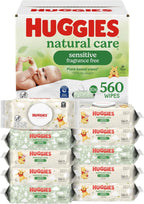 Buy now Baby Wipes, Huggies Natural Care Sensitive Baby Diaper Wipes, Unscented, Hypoallergenic, 1 Flip-Top Packs (56 Wipes Total) at indiglob india