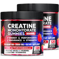 Creatine Monohydrate Gummies 5000MG, Creatine Gummy for Men & Women 120Ct | Pre-Workout for Adults, Creatine Gummy with L-Taurine, BCAA 2:1, B12/6 for Muscle Support, Enhance Strength, Energy Boost