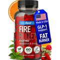 Fire Bullets Weight Loss Pills for Women & Men, Fat Burner GLP-1 Support, Appetite Suppressant, Diet Pills with Green Tea & Cayenne, 60 Capsules