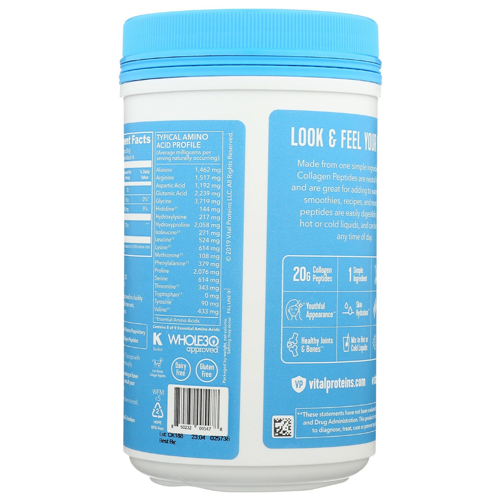 Vital Proteins Collagen Peptide Protein Powder Unflavored, 10 OZ