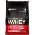Buy now Optimum Nutrition Gold Standard 100% Whey Protein Powder, Strawberry Banana, 5 Pound (Packaging May Vary) at indiglob india