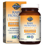Garden of Life Raw Probiotics for Women and Men with Digestive Enzymes, 100 Billion CFU, Clinically Studied Strains, Shelf Stable, 30 Capsules