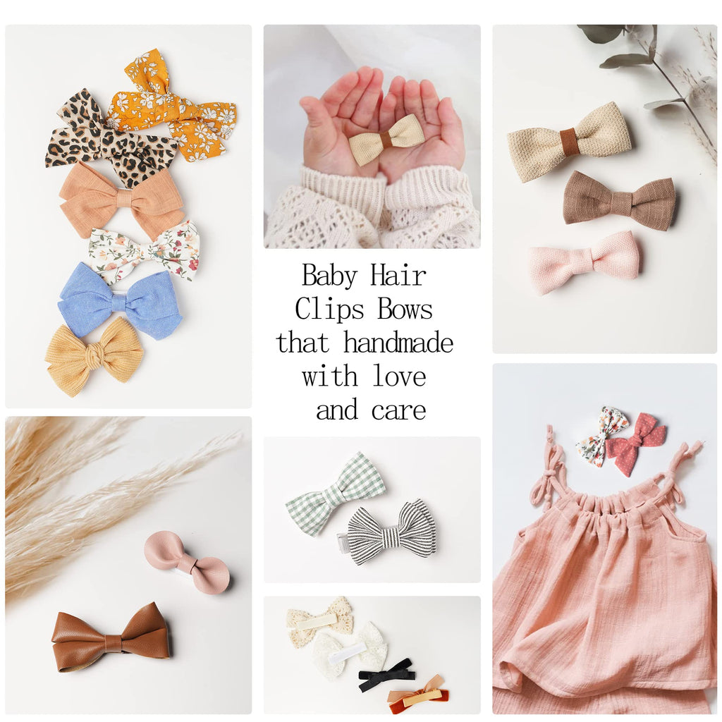Jesries 21 Pack Baby Hair Clips for Girls, Hair Bows & Toddler Accessories