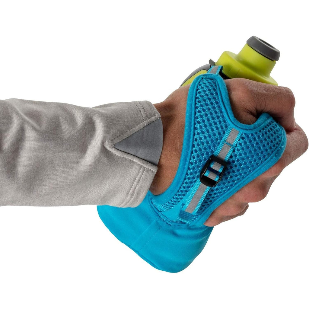 Buy now Nathan Running Handheld Water Bottle Adjustable No-Grip Quick Squeeze Lite Hand Strap. 12 oz Insulated Water Bottle. Reflective Hydration at indiglob india