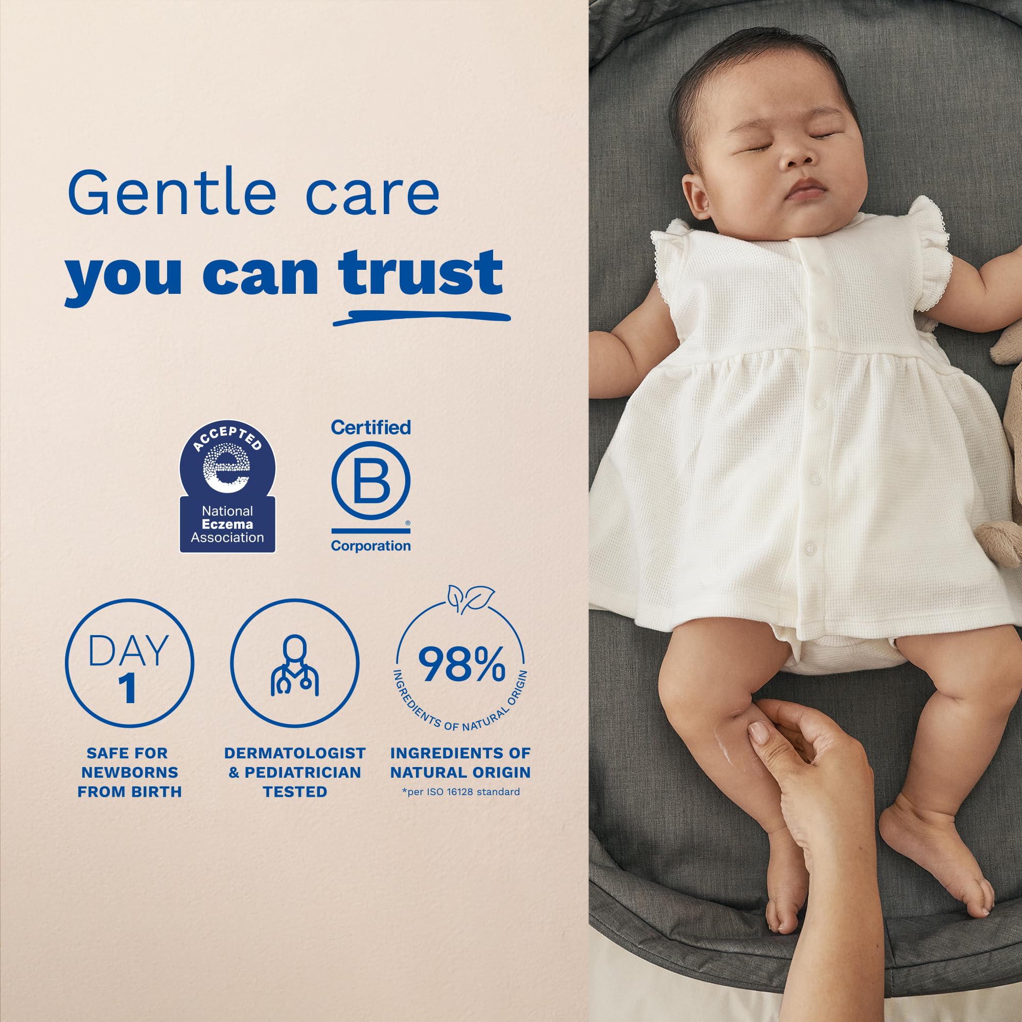 Mustela Baby Diaper Rash Cream 123 - Skin Protectant with Zinc Oxide - Fragrance Free & Paraben Free - with 98% Natural Ingredients - Various Packaging