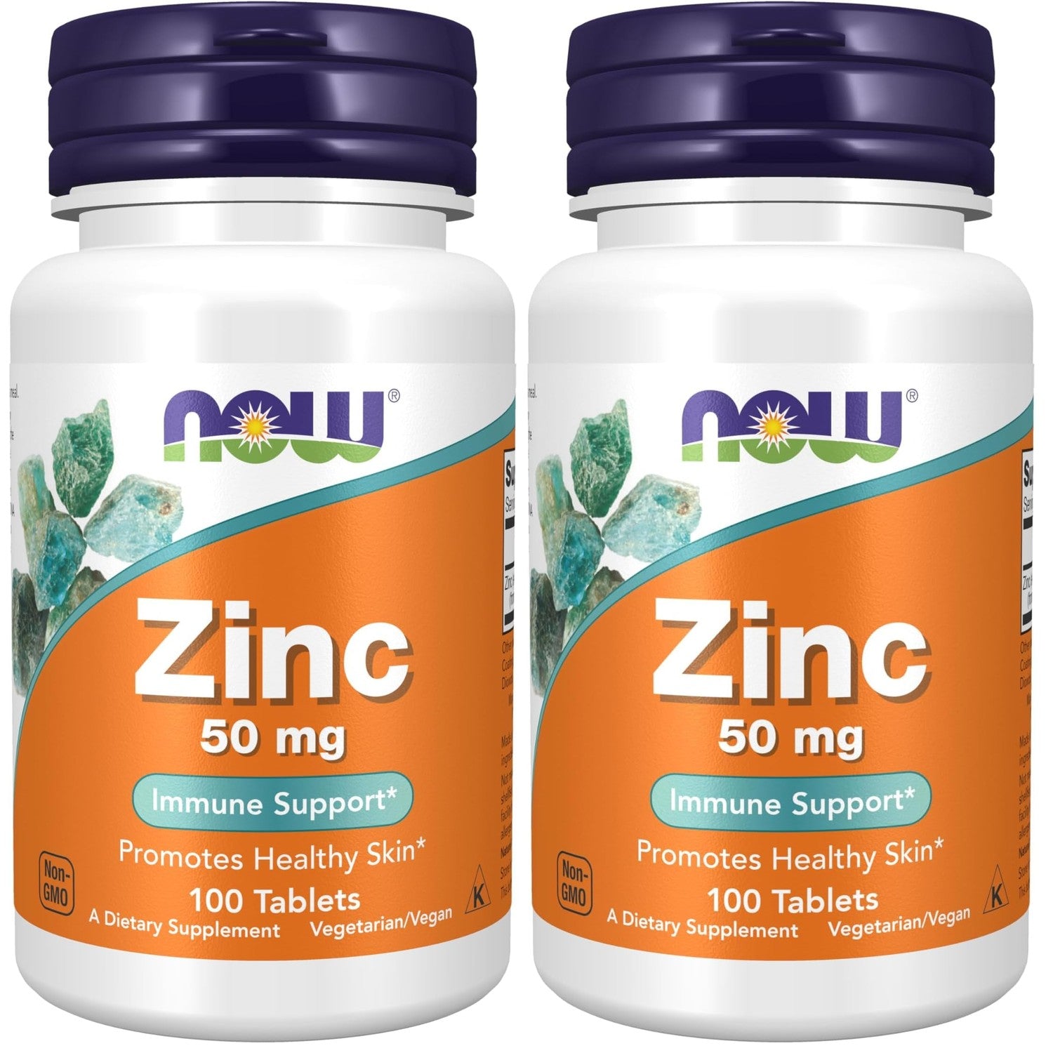 NOW Foods Zinc Gluconate, 100 Tablets / 50mg