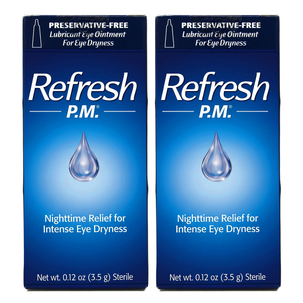 Allergan Refresh P.M Lubricant Eye Ointment, 0.12 Ounce (Pack of 2)