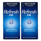 Allergan Refresh P.M Lubricant Eye Ointment, 0.12 Ounce (Pack of 2)