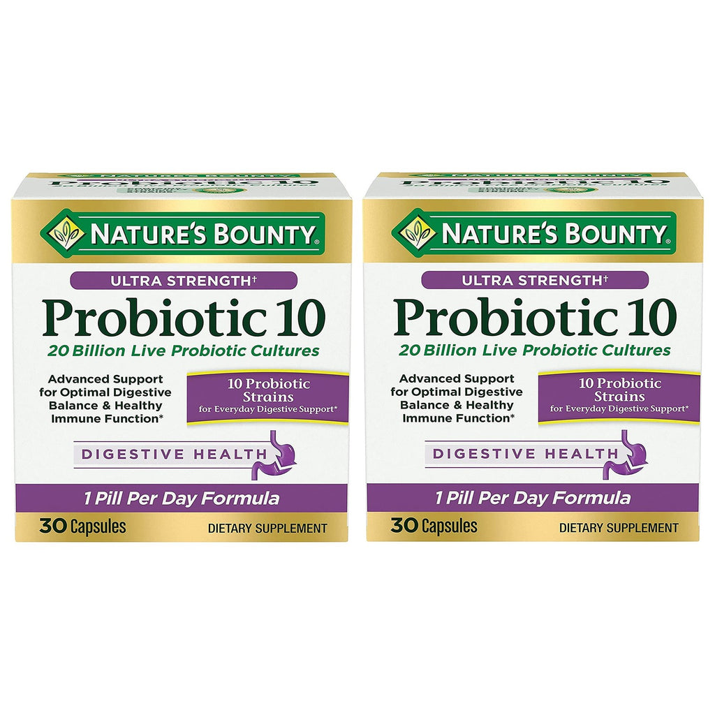 Nature's Bounty Probiotic 10 Daily Probiotic Supplement, 30 Capsules