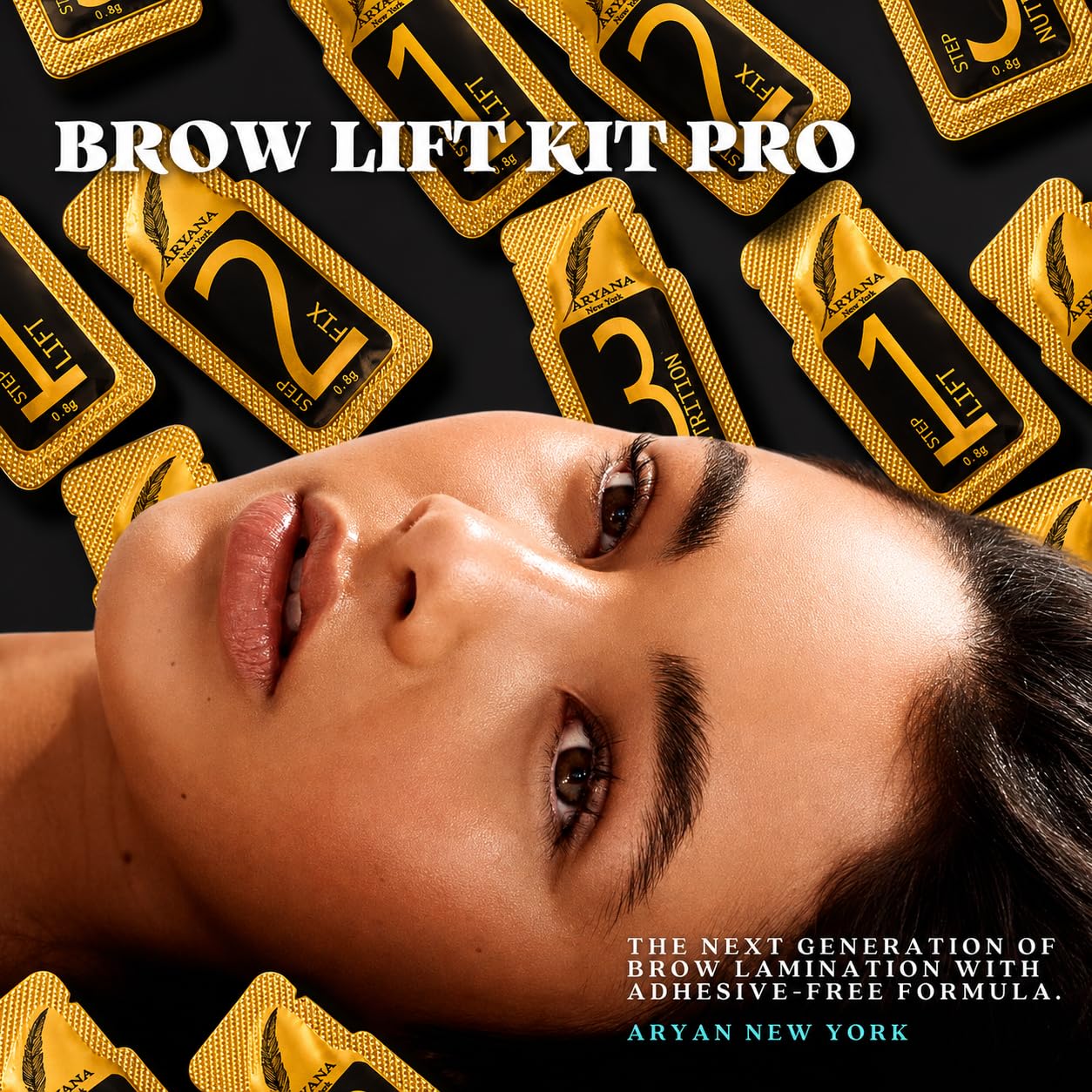ARYANA NEW YORK Eyebrow Lamination Kit Professional | At Home DIY and Salon Use brow lamination kit, Instant Brow Lift Sachet Professional Series