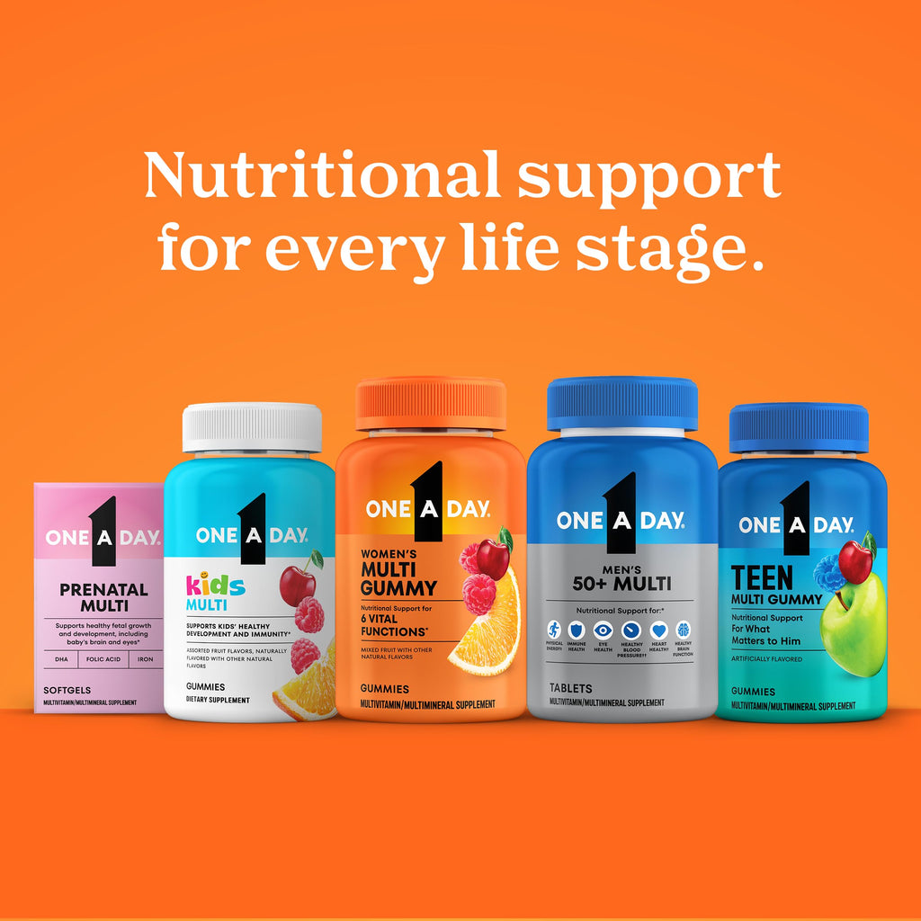 One A Day Multivitamin for Women 50 and Over Tablets, Womens Multivitamin 50 plus with Vitamins D, C, E, Zinc & Biotin, Daily Vitamins for Woman 50+, 100 Ct (Packaging May Vary)