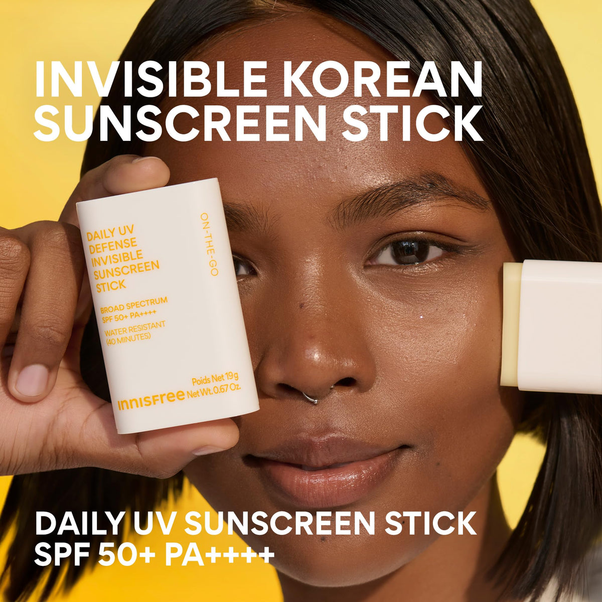 innisfree Daily UV Defense Sunscreen Stick SPF 50+ | Korean Sunscreen Stick for Face and Body with Blurring Finish | Water Resistant | For All Skin Types