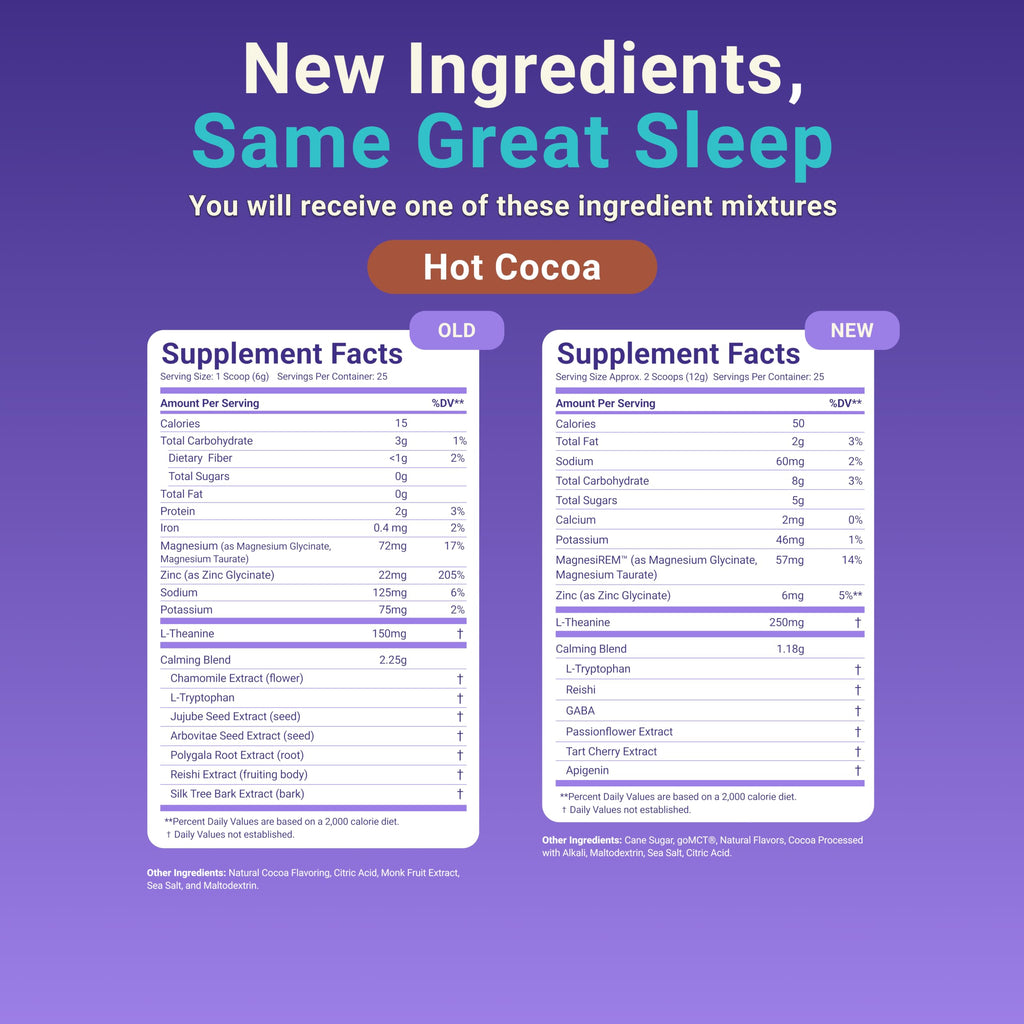 MoonBrew Magnesium Hot Cocoa Sleep Aid - Sugar-Free Calming Drink Mix - 3PK | Nighttime Sleepy Powder with Zinc Glycinate, Chocolate Flavor for Relaxation, Stress & Deep Rest, Melatonin Free