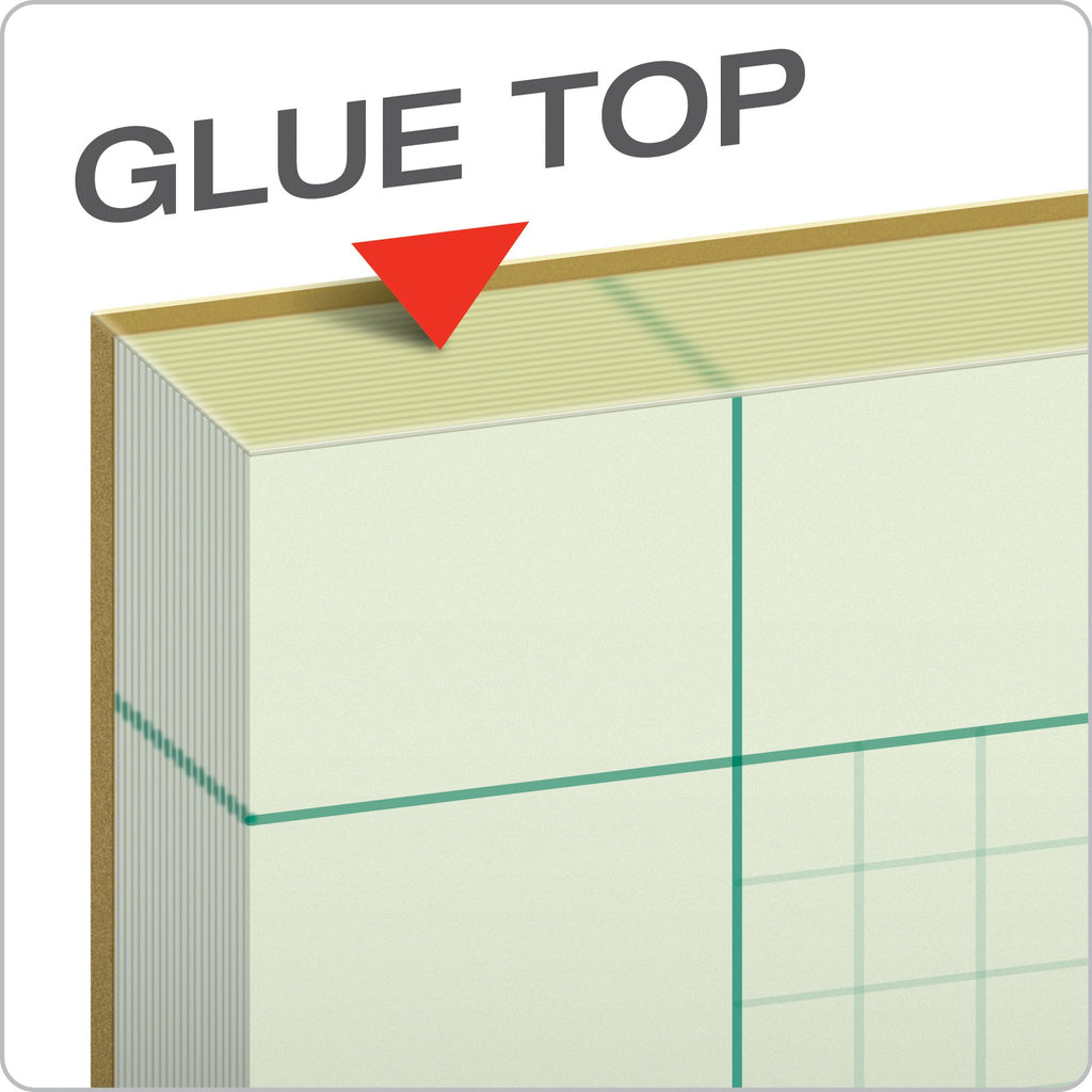 Ampad Engineers Computation Pad, Size 8-1/2 x 11, Greentint Paper, 5x5 Ruling, 3 Hole Punched, 100 Sheets Per Pad (22-142)