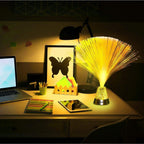 Buy now Playlearn 13” LED Fiber Optic Lamp - USB/Battery Powered – Color Changing Crystal Base – Fiber Optic Light Sensory Lamp at indiglob india