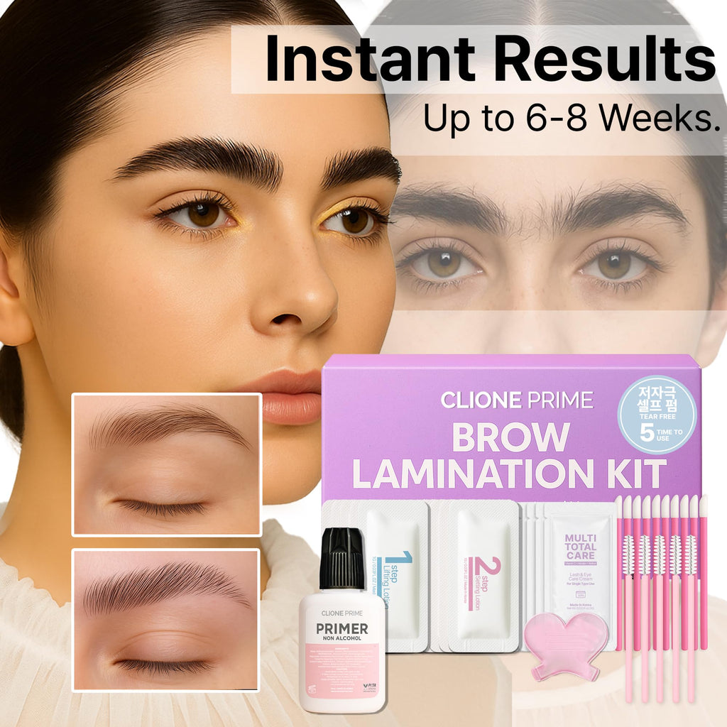 At Home Brow Lamination Kit - DIY Eyebrow Lamination Kit Professional Eye Brow Perm Kit Instant DIY Eyebrow Lift Kit for Fuller Thicker Brows Lasts For Upto 8 Weeks