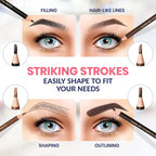 Buy now Stylia Waterproof Eyebrow Pencils For Women â€“ Long-Lasting Microblading Supplies Brow Pencil, Perfect for Eyebrow Shaper, Filling & Defining Natural-Looking Brow - (12PC Black) at indiglob india