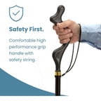 Buy now Walking Cane for Men and Women - Special Balancing Stick With 10 Adjustable Heights - Self Standing, Folding, Portable, Collapsible, and Comfortable at indiglob india