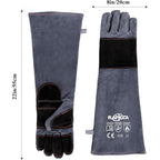 Buy now RAPICCA Animal Handling Gloves Bite Proof Reinforced Leather Padding Dog,Cat Scratch,Bird Handling Falconry Gloves Grabbing,Reptile Squirrel Snake Bite 22in Grey-Black at indiglob india